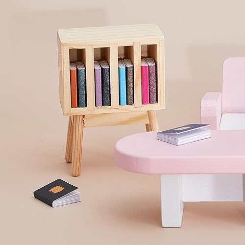 Miniatura 4 de 13 piezas a escala 1:12 libros en miniatura para casa de muñecas con mini casa de muñecas en miniatura, accesorios de casa de muñecas en miniatura,
