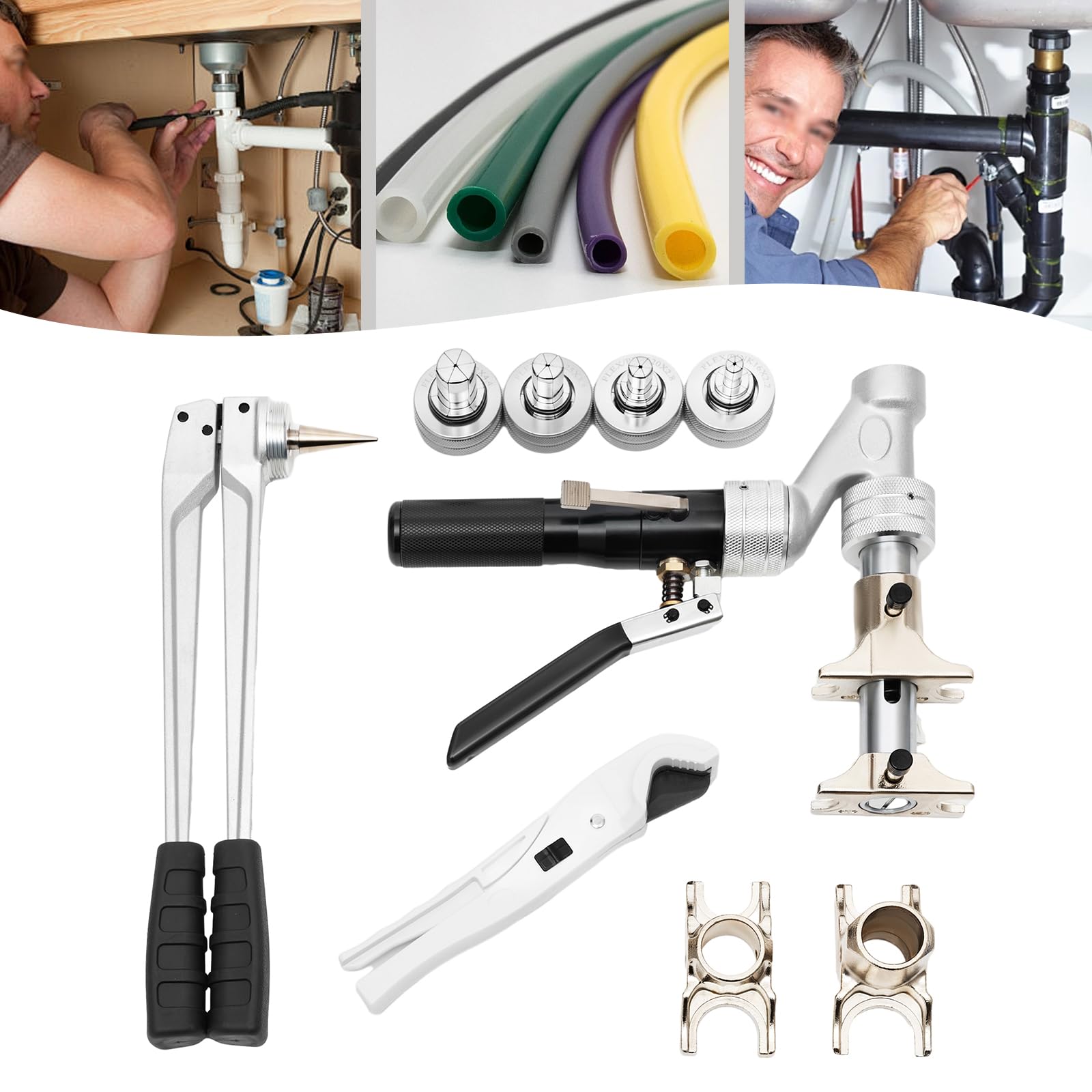 Alicates hidráulicos de 16-32 mm, 3T, kit completo de tubos PEX PER EU