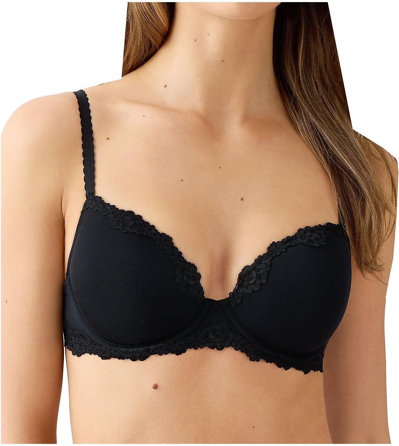 b.tempt'd by Wacoal Women's Future Foundation Lace Contour Bra, 953453, Night Black, 34C