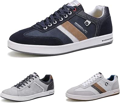 AX BOXING Men's Casual Shoes Fashion Sneakers Breathable Comfort Walking Shoes