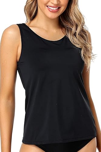 Miniatura 4 de PERONA Traje de baño de dos piezas para mujer, sexy, cuello en V, control de abdomen, tankini de talla grande