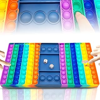QETRABONE Huge Popper Fidget Toys ，Pop it Game ，Game Chess Board Push Bubble Sensory Fidget Toy, Chess Board Game Silicone...