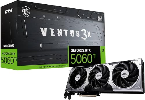 MSI GeForce RTX 5060 Ti Ventus 3X OC 16GB DDR7