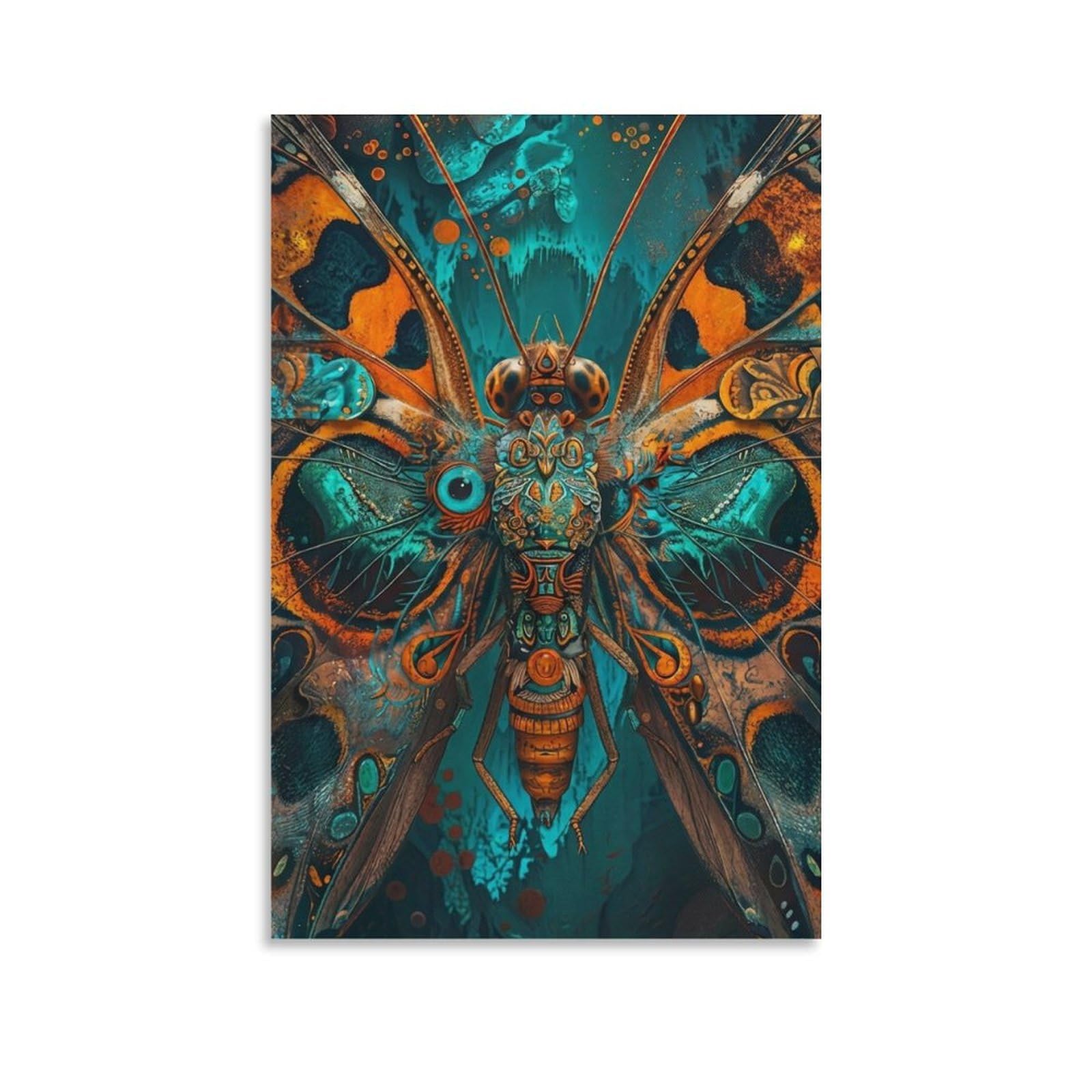 DHBANEIOK Fantasy Butterfly Art Wall Decor Poster Canvas Prints Picture Modern Wall Art Picture Wall Hanging for Bedroom Living Room Decor 08x12inch(20x30cm)