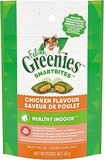 Greenies Smartbites Cat Treats, 2.1-Ounce Hairball Control/Chicken