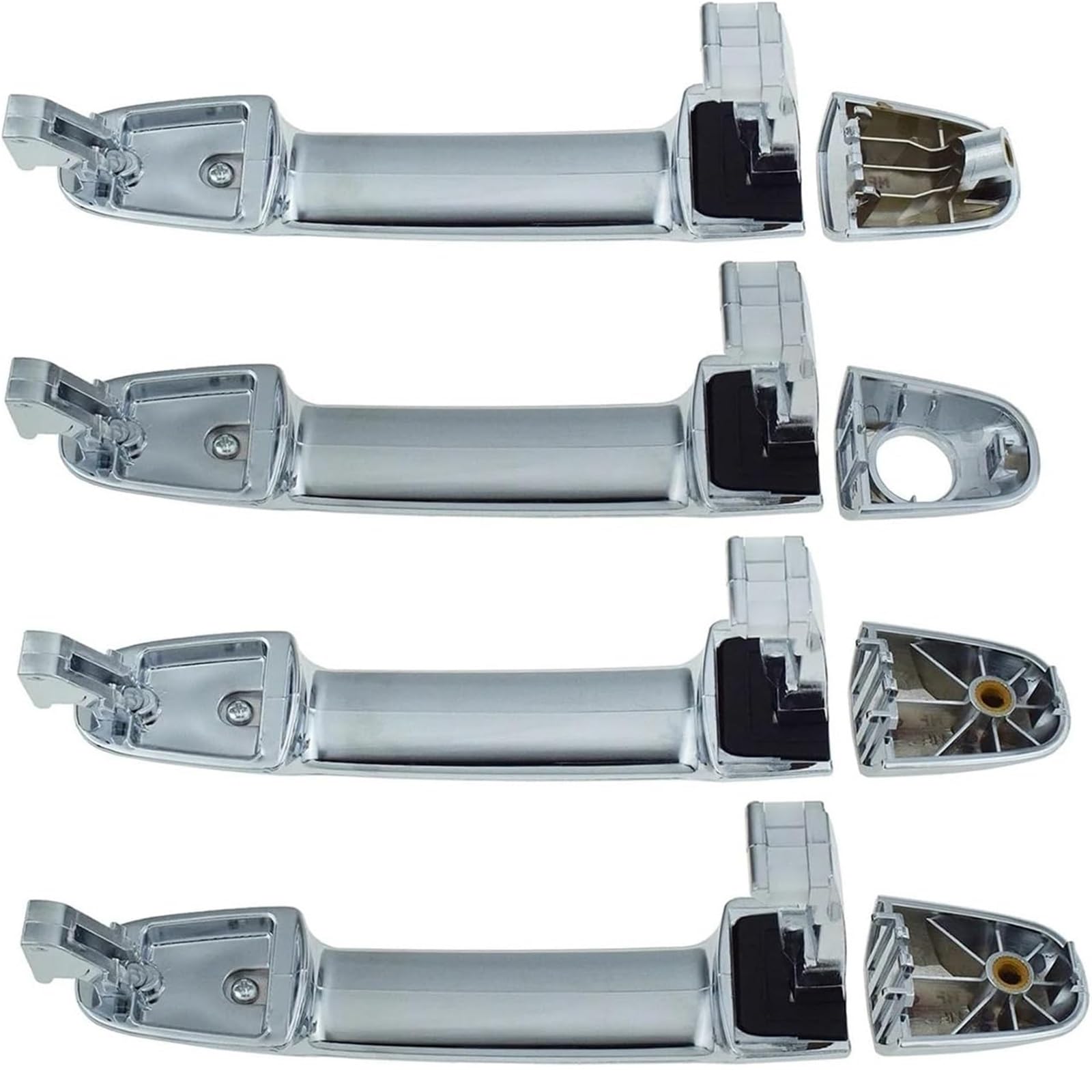 Poignées de porte extérieures cassées Hyundai Sonata 2006-2010 arrière solution chrome 4 pièces