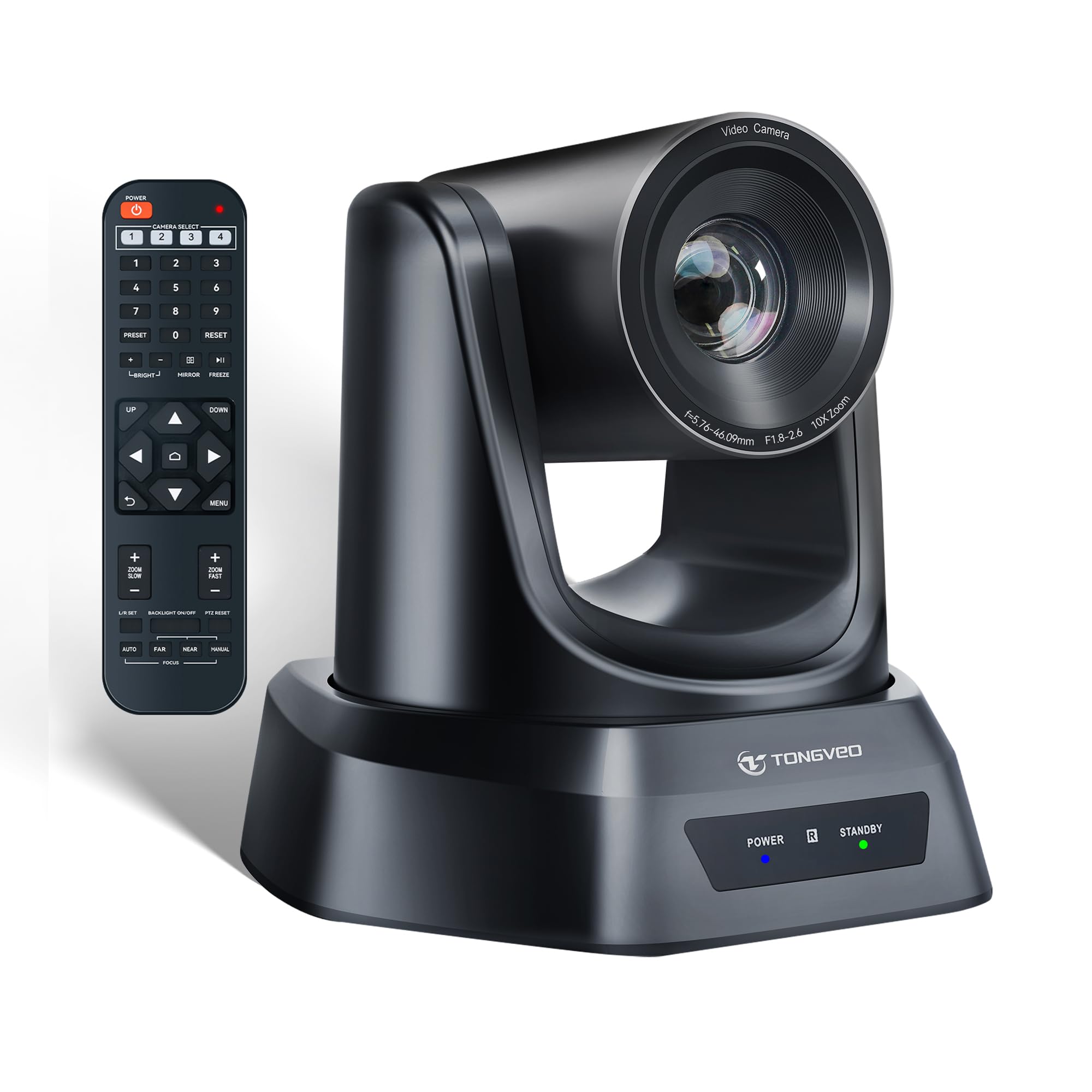 10x Zoom HDMI PTZ Camera, TONGVEO Full HD 1080P 60fps USB3.0 HDMI Video Conference Camera Live Streaming Camera for Meeting Church Worship Online Learn with Zoom OBS Teams and More