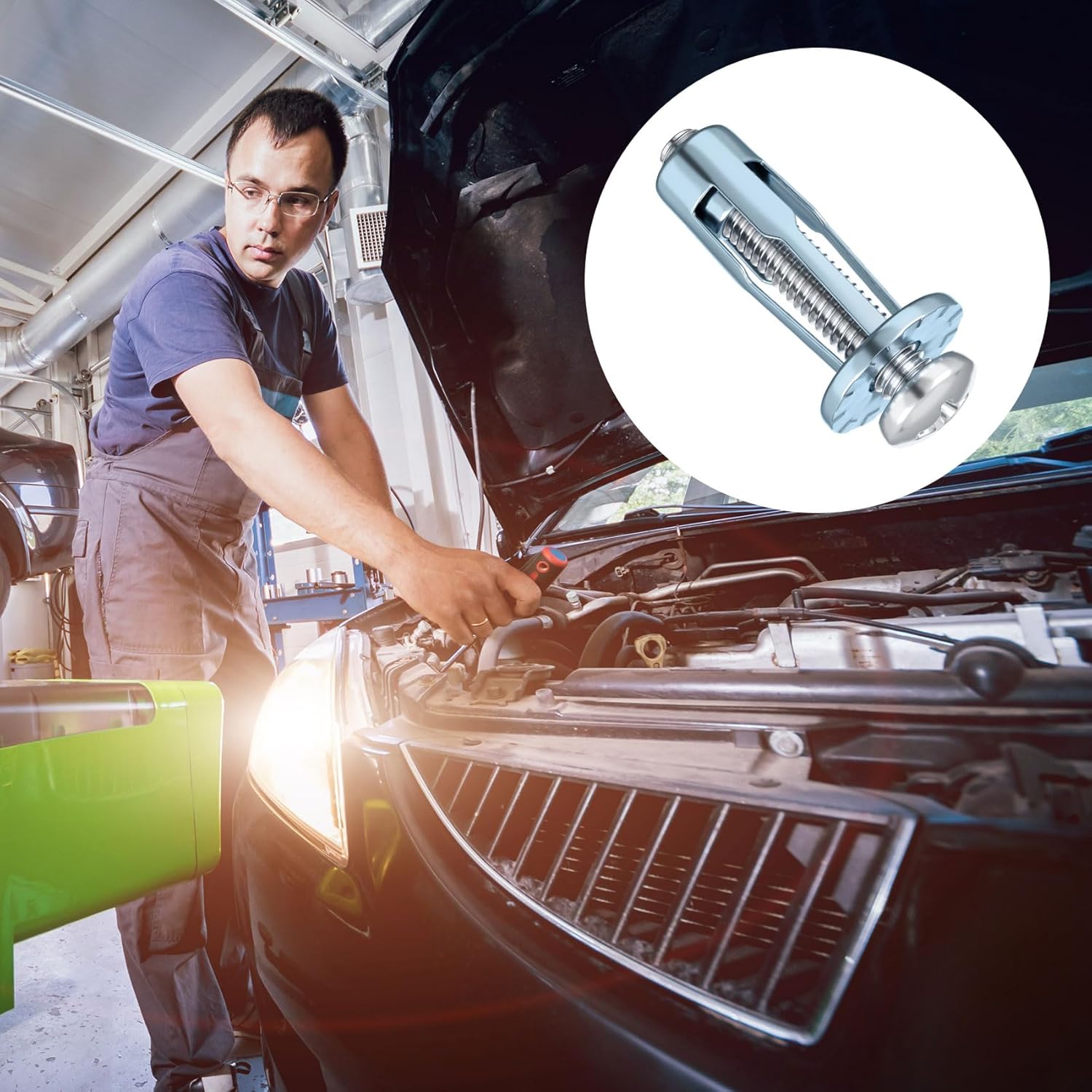 20pcs Expansion Screw Petal Nut, M4 x 25mm Corrosion-Resistant Jack Nuts, Insert Nuts Metal Petal Nuts for Hollow Wall Iron Plastic Polywood Pressboard Hardboard- Silver