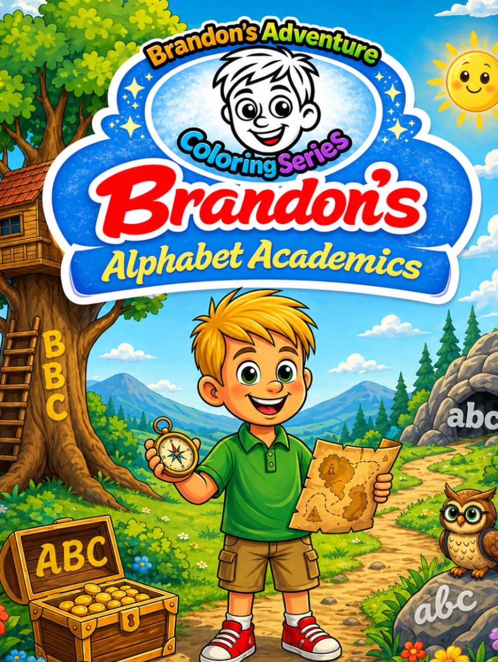 Brandon’s Alphabet Academics: A–Z Learn to Read & Color Book for Kids Ages 3–8 | Print & Cursive Letters, Fun Facts, Early Learning Activities: Read, ... (Brandon's Adventure Coloring Series)