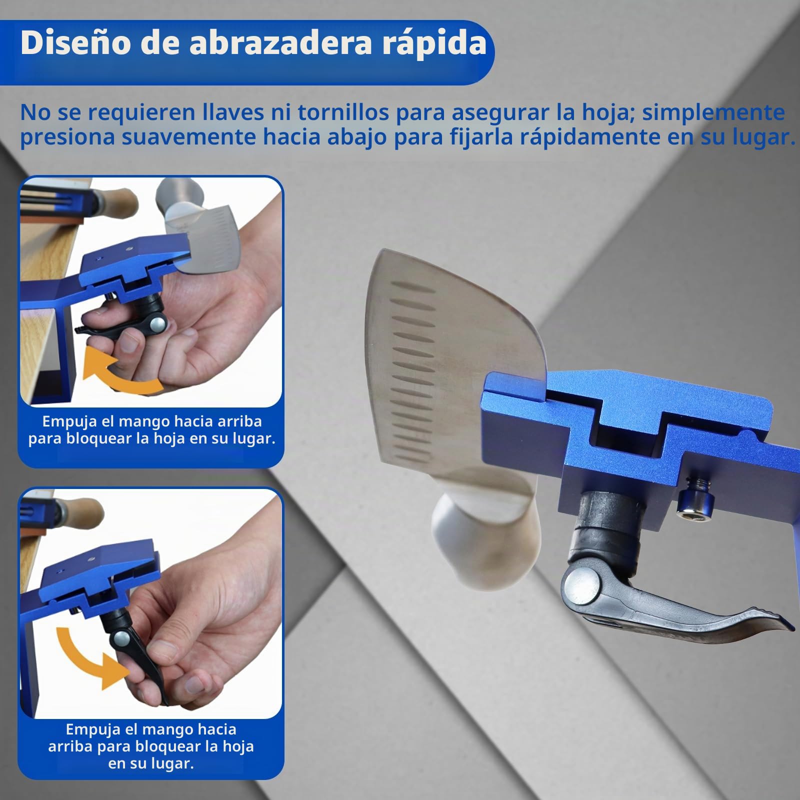 Afilador de Cuchillos Profesional 360 Flip, Sistema Manual Fácil de Usar | Kit de Afilado de Cuchillos de Cocina Ángulo Fijo,con 6 Piedras,para Hogar y Chef
