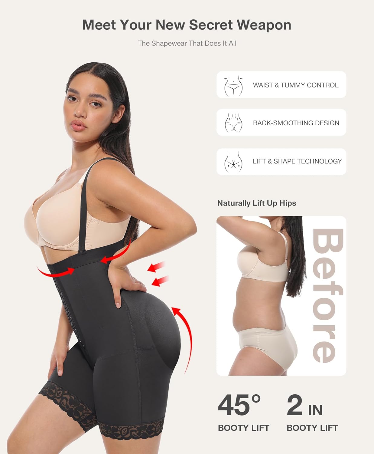 Lover-Beauty Fajas Colombianas Shapewear for Women Strapless Tummy Control Body Shaper Butt Lifting Shorts Postpartum Faja - Image 4