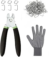 Vista 8 de Juego de alicates de anillo de cerdo con 300 anillos de cerdo de acero galvanizado de 3/4 pulgadas, kit de alicates de anillo de cerdo doblados