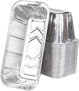 GASPRO 40-Pack Grease Cup Liners Compatible with Blackstone Griddle, Foil Drip Pan Liner Fit for Blackstone 17, 22, 28, 36 Inch Griddle with Rear Grease Cup, 8 x 3.7 Inch, 5017