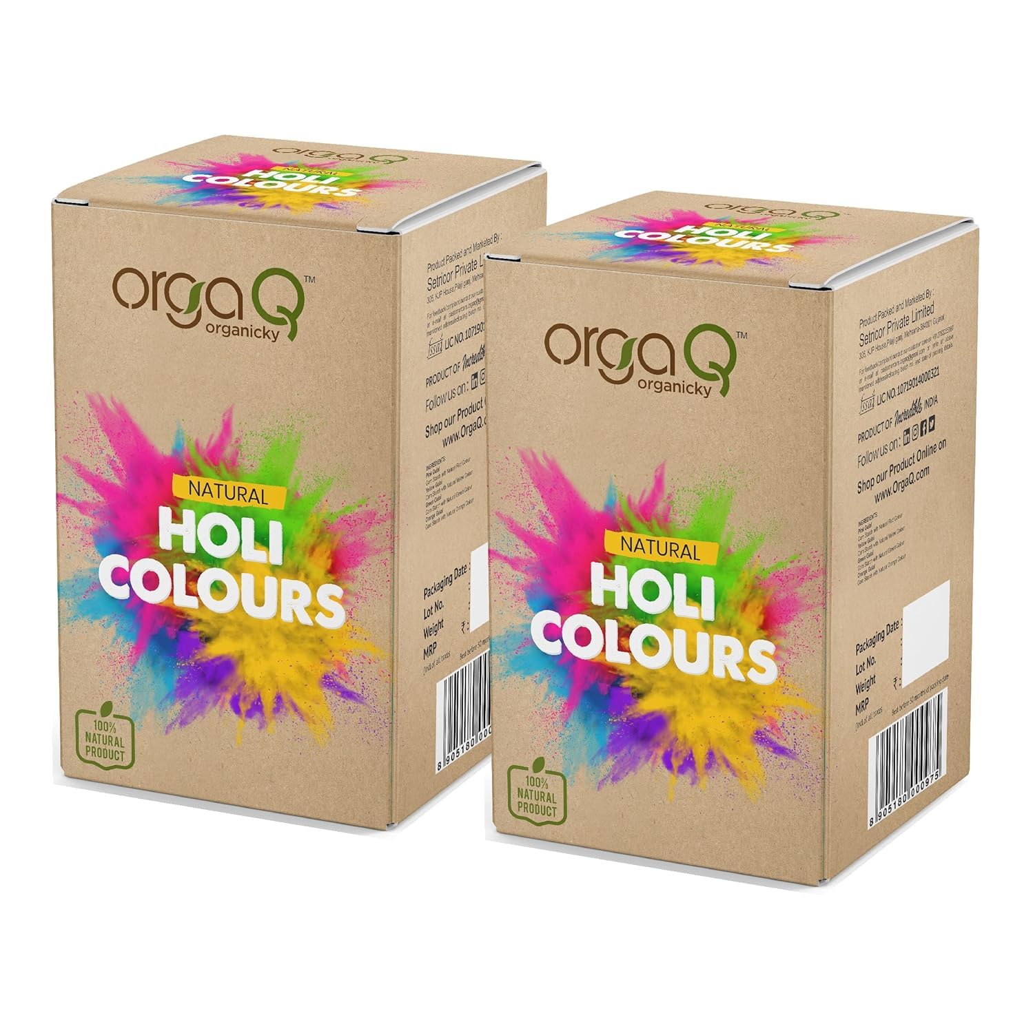 Holi color poudre de couleur rose jaune vert doux pour la peau 800g