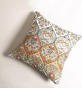 DaDa Bedding Bohemian Patchwork Moroccan Paisley Dreams Euro Pillow Sham Cover, 26