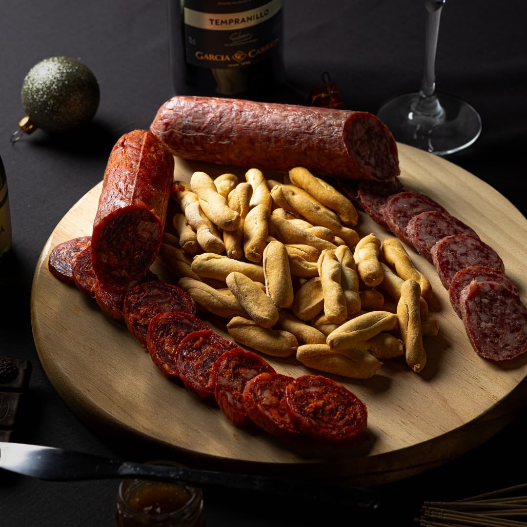 FAMILYCOM Cesta Gourmet para regalar - Surtido con Chocolates originales de regalo - Lote de embutidos, Conservas, Selección de vinos, Champagne, Aceite De Oliva Virgen - Regalo Hombre, Mujer
