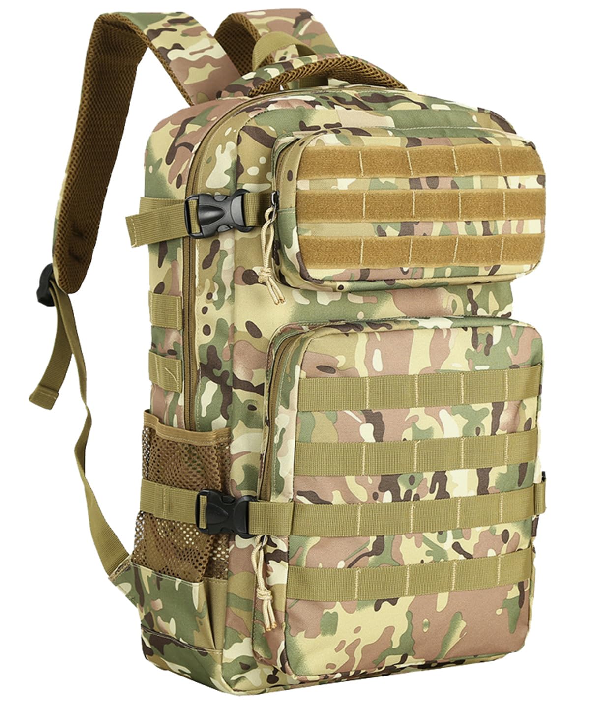 20-35L Capacity Military Tactical Backpacks Molle Army Assault Utility Pack 3 Day Bug Out Bag Hiking Treeking Camouflage Hunting (CP)