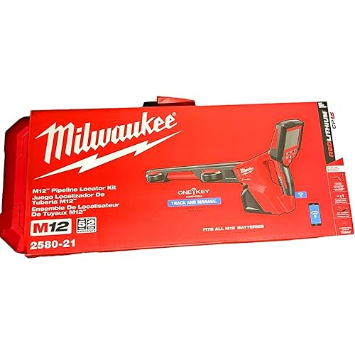 Milwaukee M12 ONE-KEY 12-Volt Lithium-Ion Wireless Hand-Held Pipeline Locator Kit with Battery and Charger - NEW!! (2580-21)
