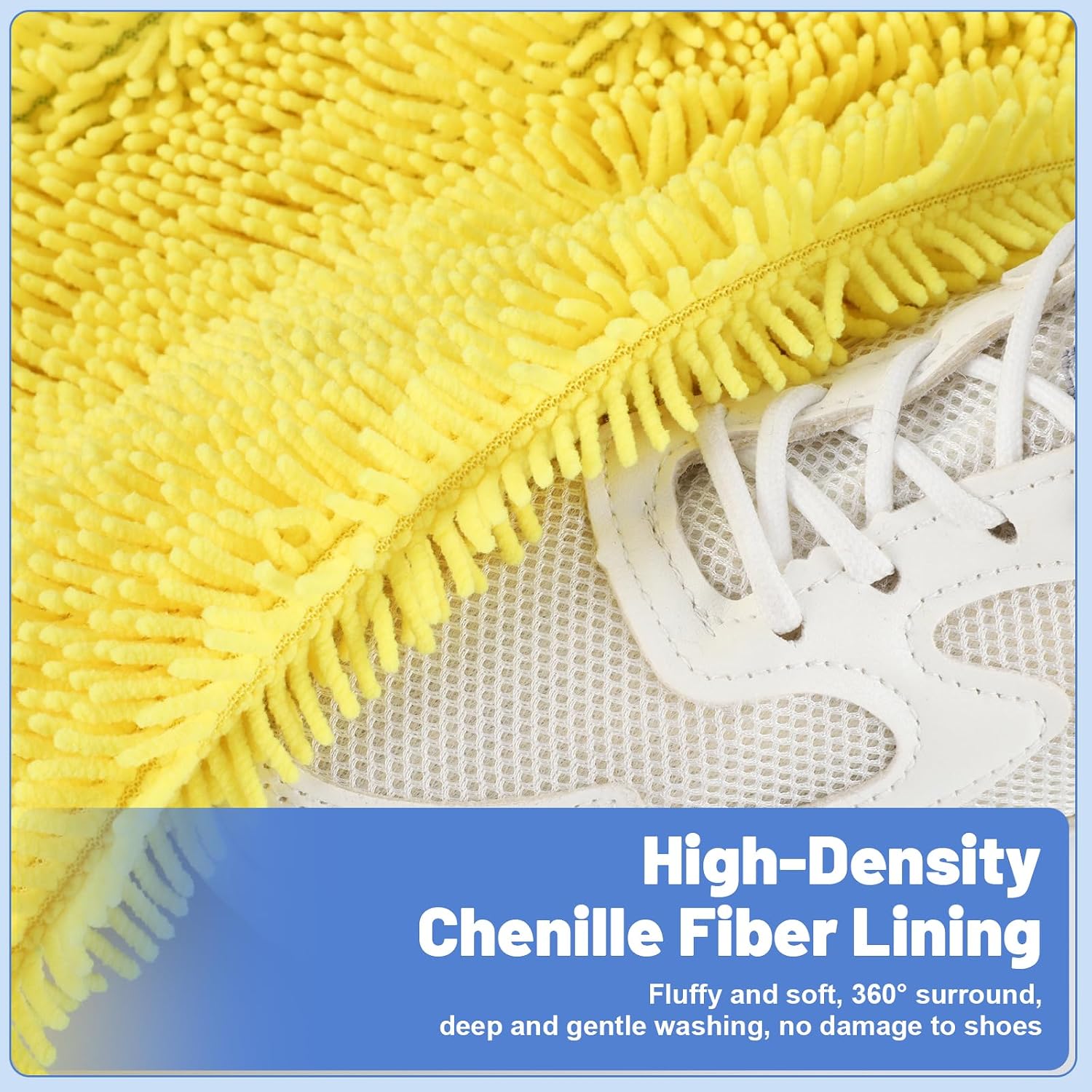 Dntorx 2 PCS Shoe Washing Machine Bags for Washer and Dryer, Yellow + Blue