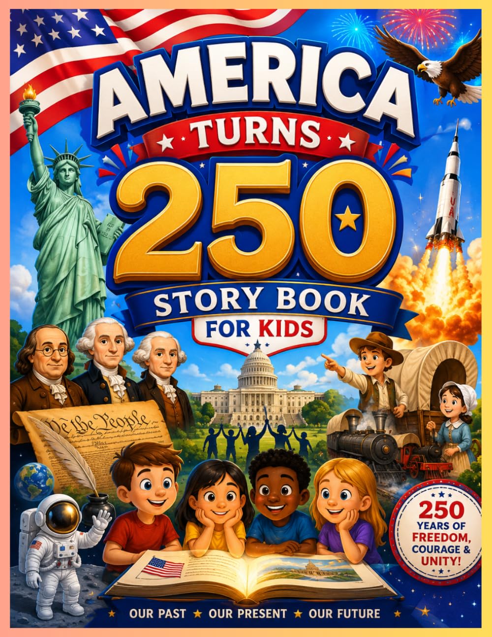 America Turns 250 Story Book for Kids: The Story of America from Independence to 250 Years – Simplified History for Children