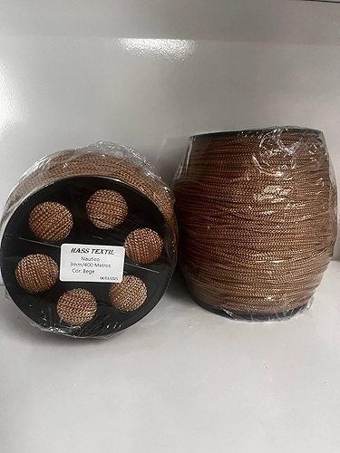 Fio Náutico HassTextil 700g 100% Polipropileno 3mm (bege 3mm)