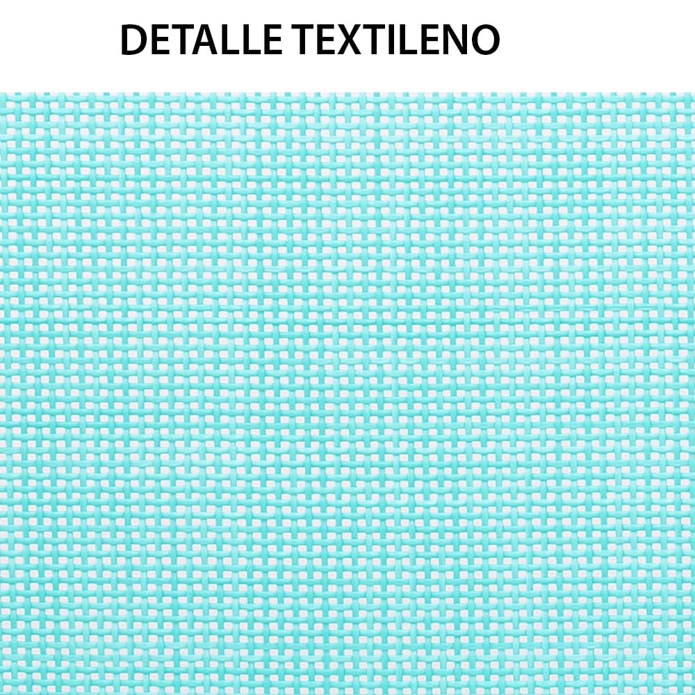 LOLAhome Sillón de Playa Plegable y reclinable de 5 Posiciones de Aluminio y textileno Aguamarina de 63x60x110 cm