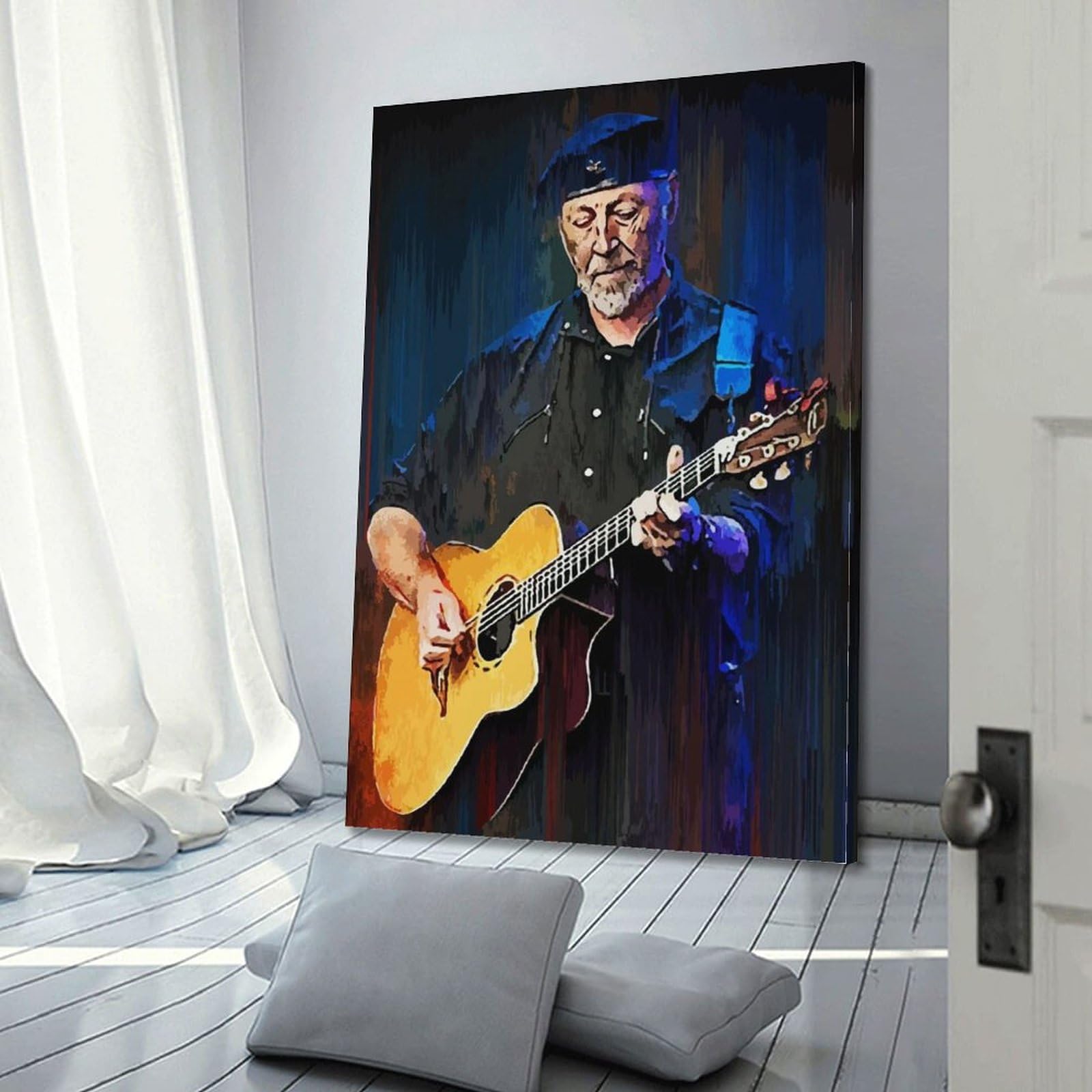 Richard Thompson Poster 30x45 Cm - Sänger Songwriter Leinwand Druck - Wanddekoration