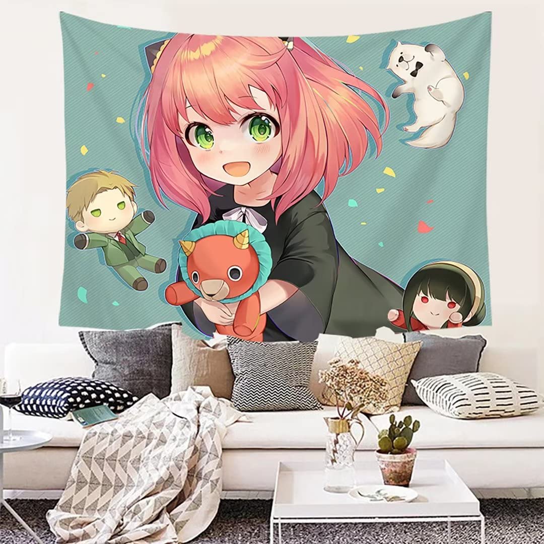 Buy Anime X Family Tapestry, Cartoon Anya Yor Loid Bond Tapestries Wall