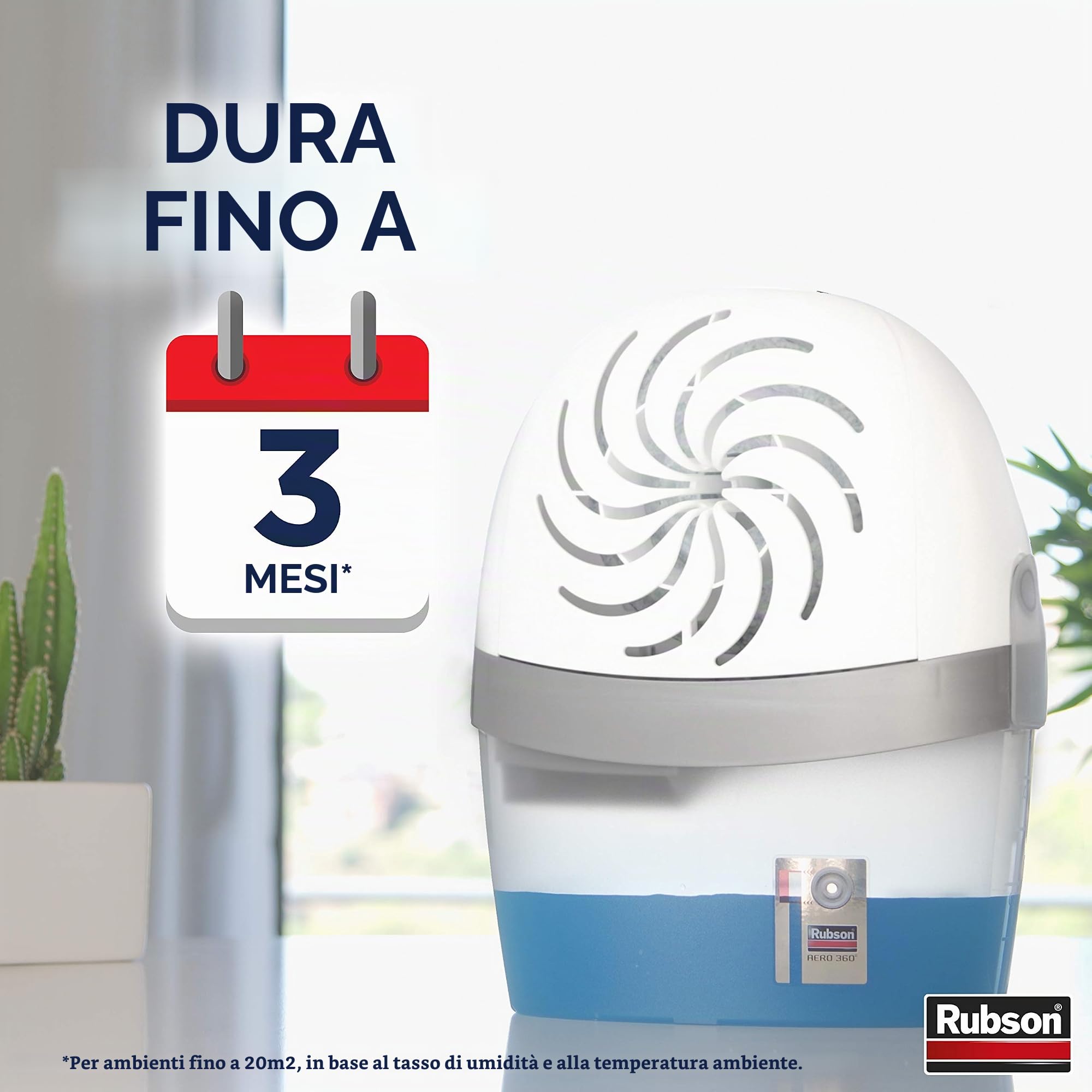 Rubson - Ricariche in pastiglia Aero 360 per assorbitore, confezione da 4