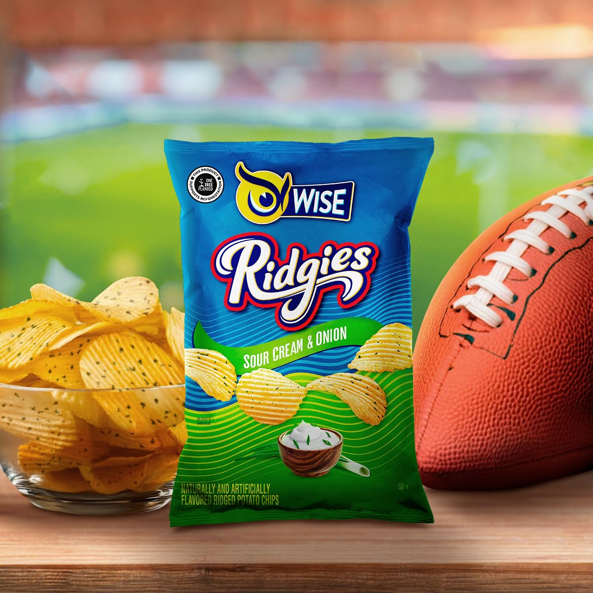 Amazon.com: Wise Snacks Ridgies Sour Cream and Onion Potato Chips