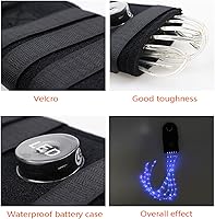 Vista 5 de SSZYace Equipo de caballo Equitación Cola Trampas Ecuestre LED intermitente Barra de luz arnés Deportes al aire libre Carga USB Decoración de montar