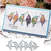 Yeyert Singing Hummingbirds Metal Die Cuts for Card Making - Spring Bird Stencils, Scrapbooking DIY Crafts, Carbon Steel Wafer Thin Cuts