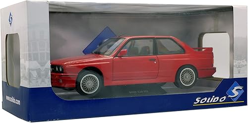 Miniatura 7 de Solido S1801502 1990 BMW E30 M3 - Coche fundido a presión, rojo, escala 118