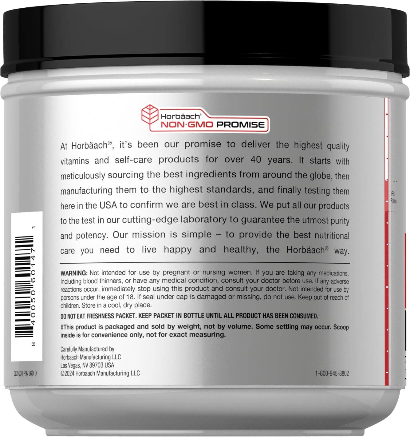 Horbaach Joint Support Supplement Powder | 1 lb | Glucosamine, Chondroitin, MSM & Turmeric | for Men and Women | Non-GMO & Gluten Free