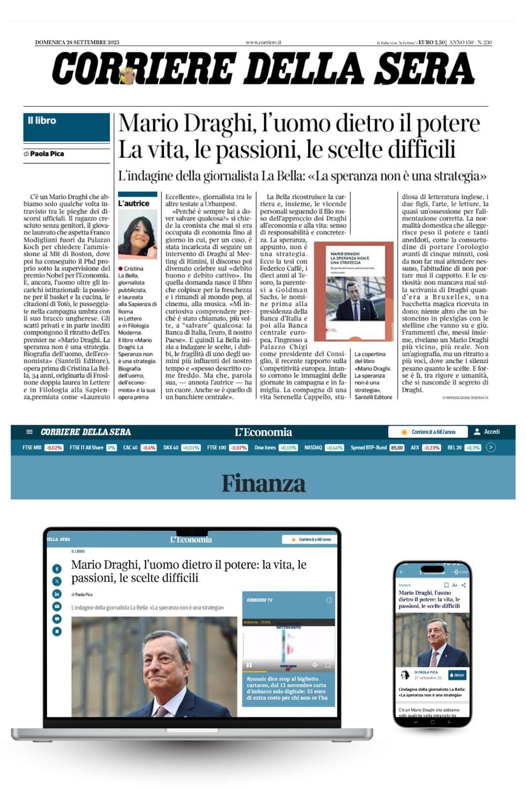 Mario Draghi. La speranza non è una strategia. Biografia dell'uomo e dell'economista