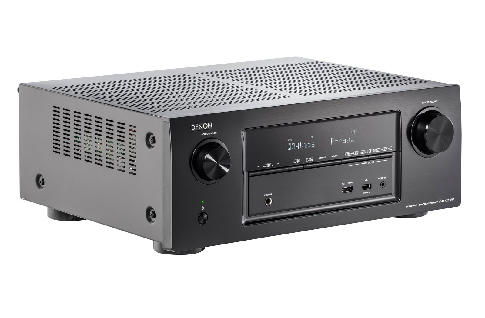 Denon AVR-X3200W Sintoamplificatore ad alta Potenza, Microfono di Taratura con Telecomando e Cavalletto per Microfono, Nero