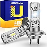 Ursprung H7 Led Light Bulbs,𝟓𝟎,𝟎𝟎𝟎𝐋𝐌 𝟏𝟎𝐗 Super Bright H7 Fog light Bulbs, Real Mini Size No Adapter Needed，6500K White, Pack of 2【 2025 Latest & Upgraded 】