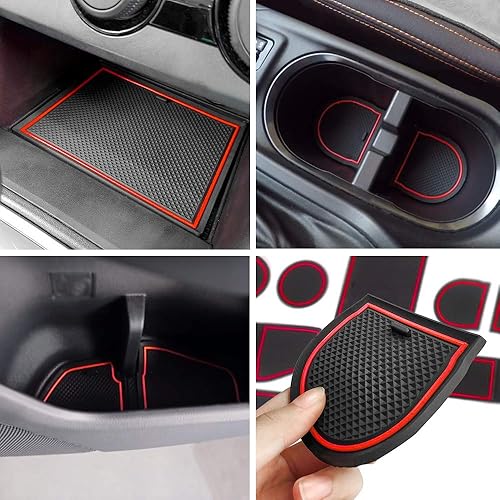 Auovo - Tapetes antipolvo para portavasos tablero reposabrazos y más accesorios decortivos para Subaru Crosstrek e Impreza modelos 2018-2020