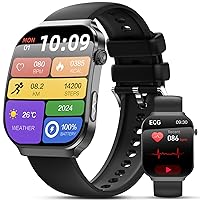 Lgnitek 2026 Nuovo Smartwatch Con ECG, 2.2” Curvo Orologio 𝐆li𝐜𝐞𝐦𝐢𝐚 24H Pressione