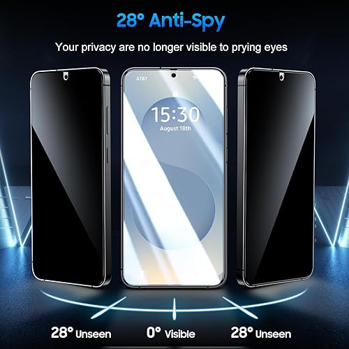 Miniatura 68 de UniqueMe Protector de pantalla para Samsung Galaxy S23, compatible con huellas dactilares, vidrio templado 9H, paquete de 2 protectores de lente