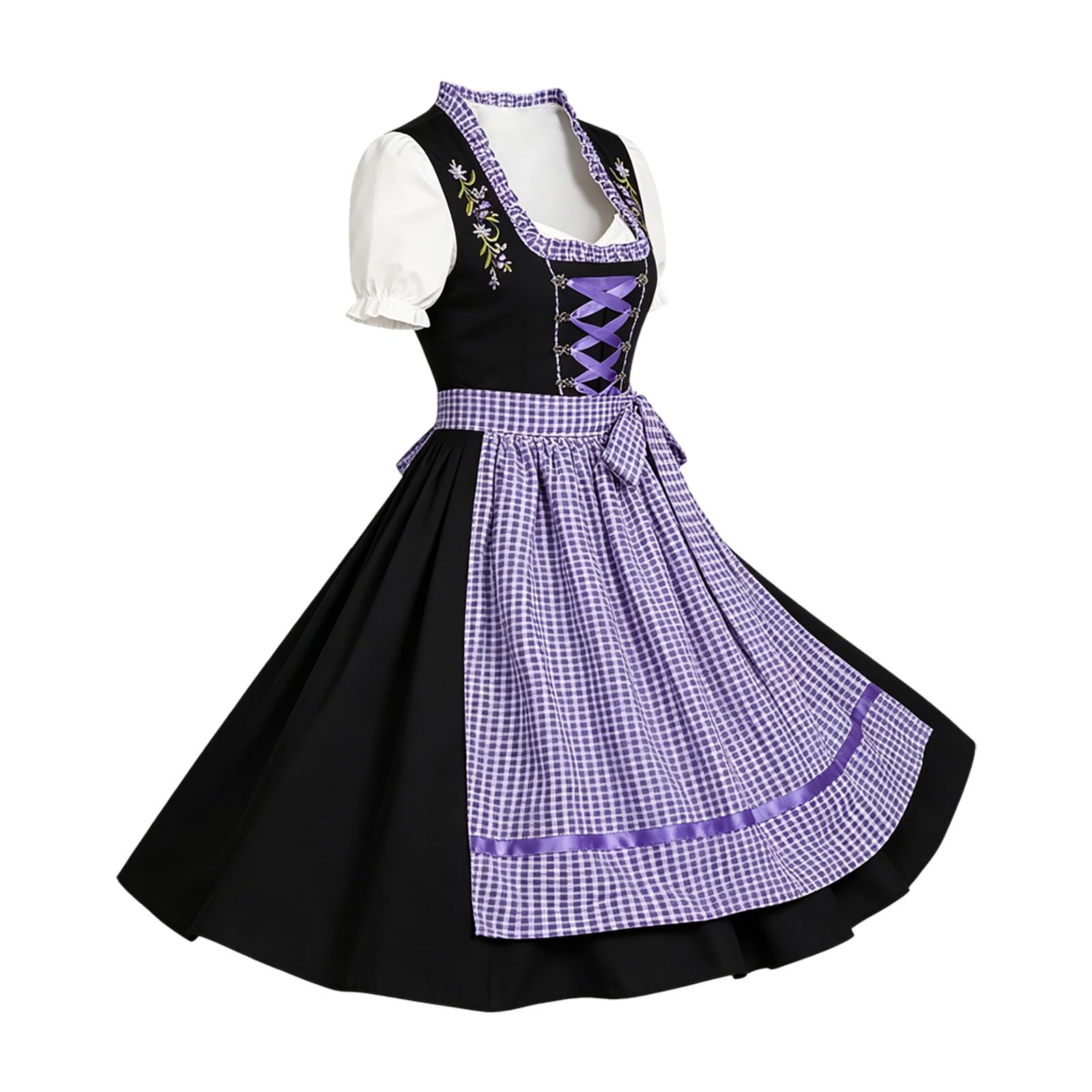 Generisch -Outfit Cosplay-Overall für Damen elegantes -Kleid mit Spitzenbesatz ideal für Feste vielseitig kombinierbar mit Bluse oder T-Shirt perfekt für saisonale Events