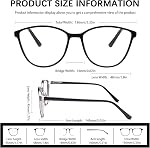 Progressive Multifocus Reading Glasses for Women Blue Light Blocking Spring Hinge Computer Multifocal Readers