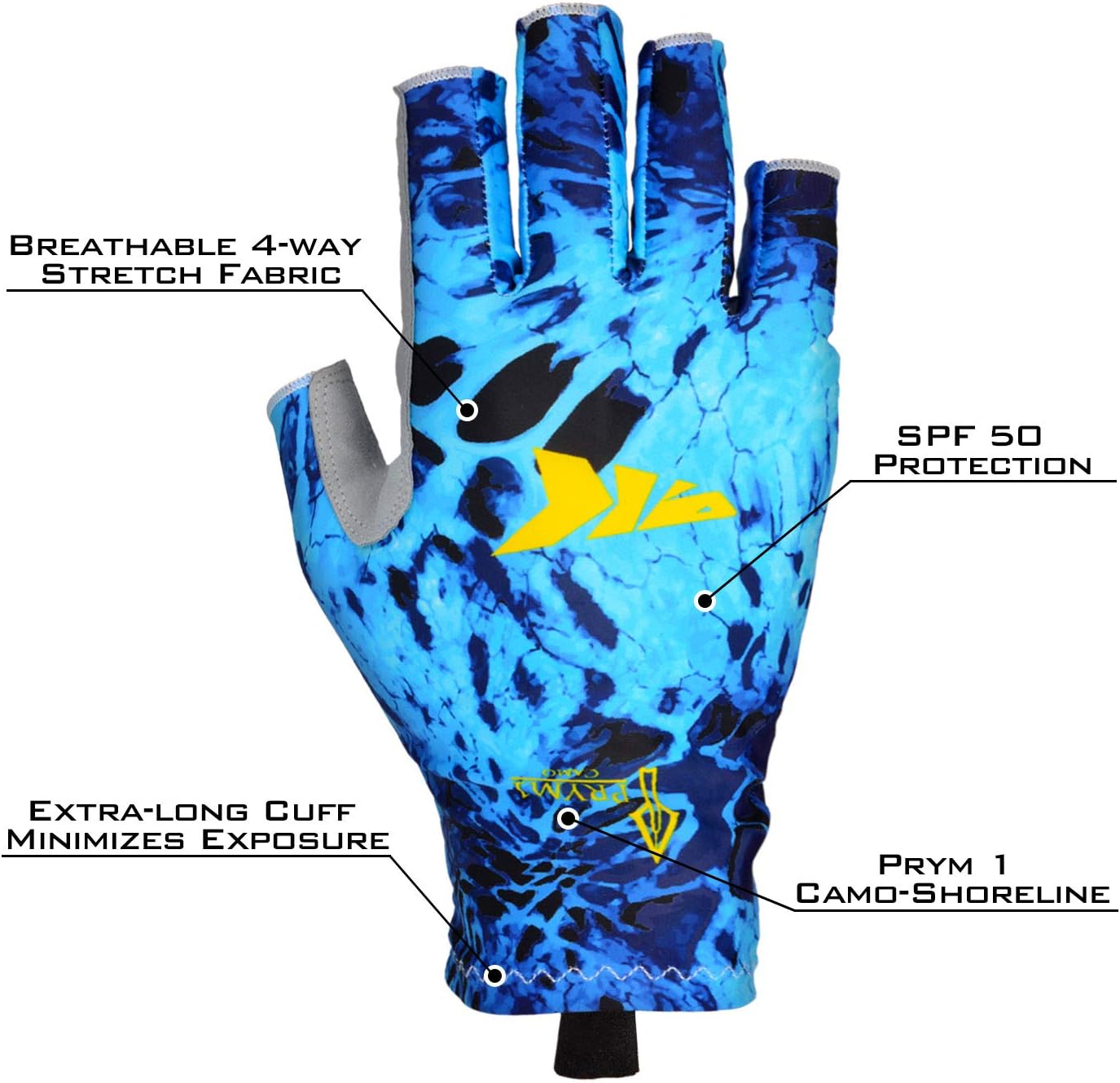 KastKing Sol Armis UPF50+ Fingerless Fishing Gloves, Men and Women image 4