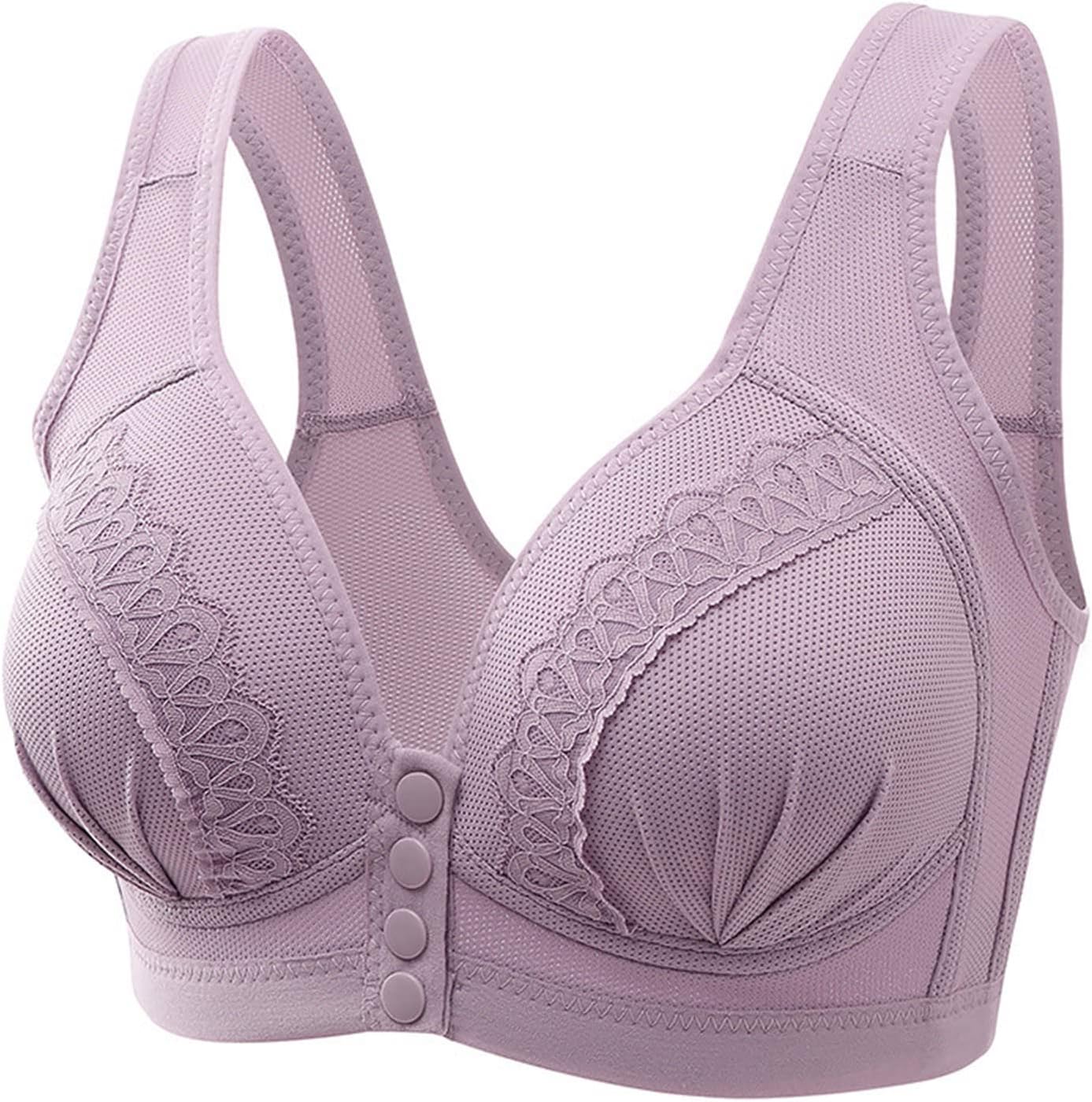 Seamless Sports Bra Women Seamless Wide Shoulder Ice Silk Bra Unwired Lingerie Lace Floral Bra Padded Slim Fit Bra Athletic Bras for Women