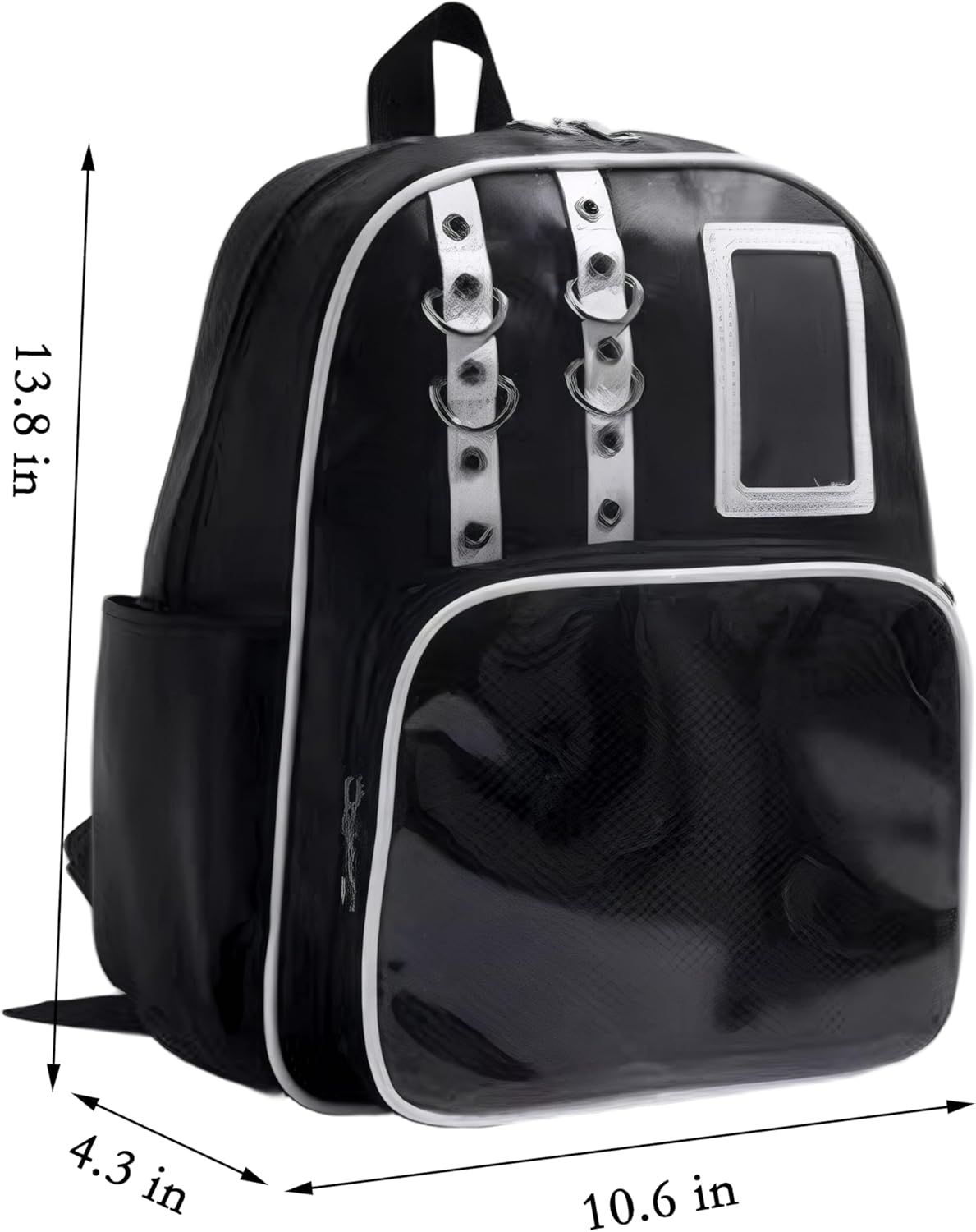 Girls Backpack Ita Bag with Pin Display Insert Y2k Bag for Anime Cosplay (Black) - Image 5