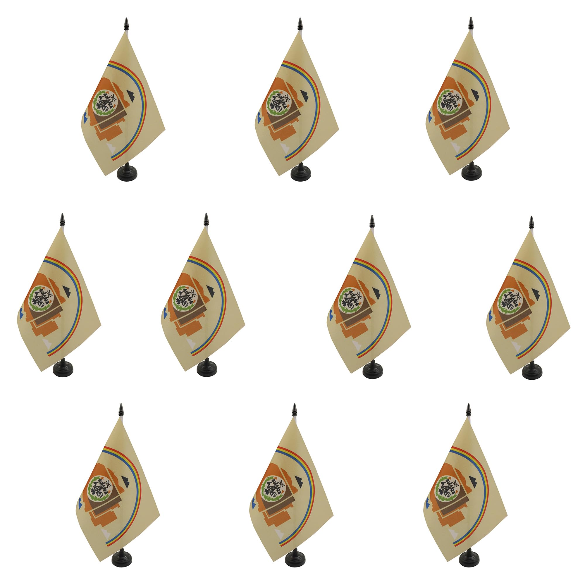 Drapeau de table Navajos : décorez vos bureaux et conférences avec ce lot de 10 drapeaux