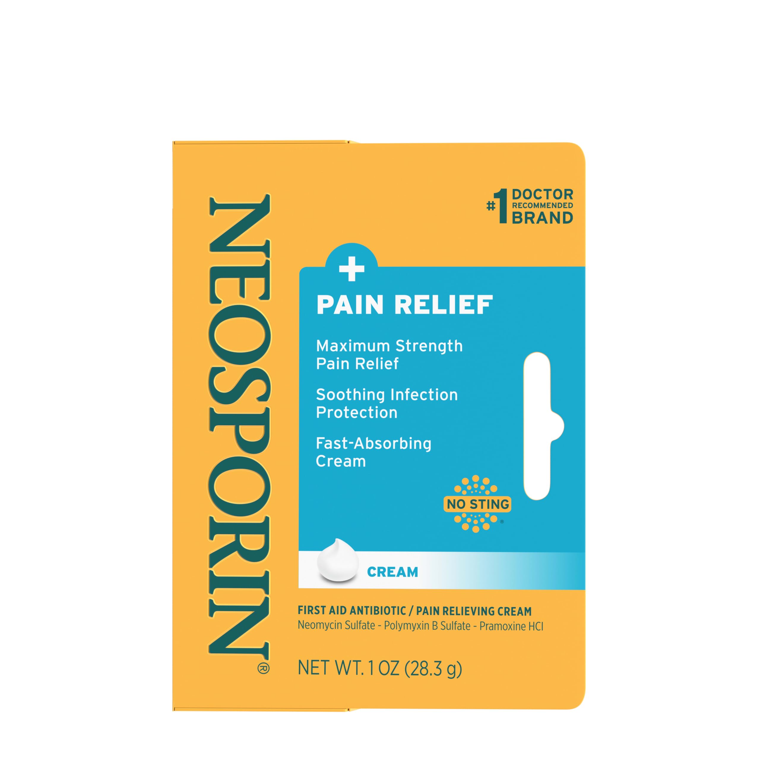 Neosporin + Pain Relief Dual Action First Aid Antibiotic Cream, 1 oz — Amazon image 8