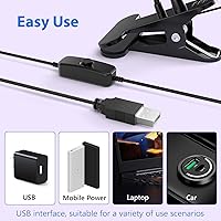 Vista 89 de AORAEM Lámpara LED UV para uñas: lámpara U V de cuello de cisne de doble cabeza para uñas de gel, luz LED de curación flash con 6 lupas para el Negro