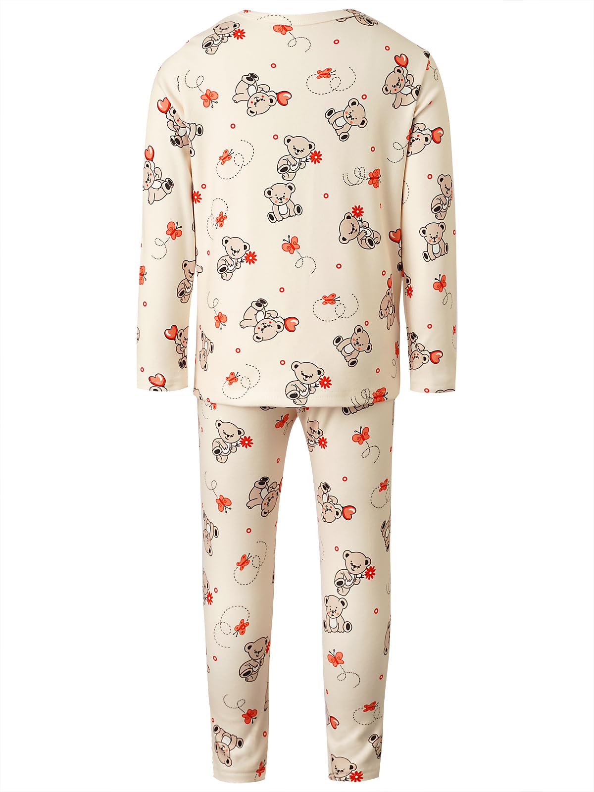 BONNY BILLY Thermounterwäsche Skiunterwäsche Funktionsunterwäsche Set Kinder Mädchen Jungen Winter Fleece Oberteil und Leggings