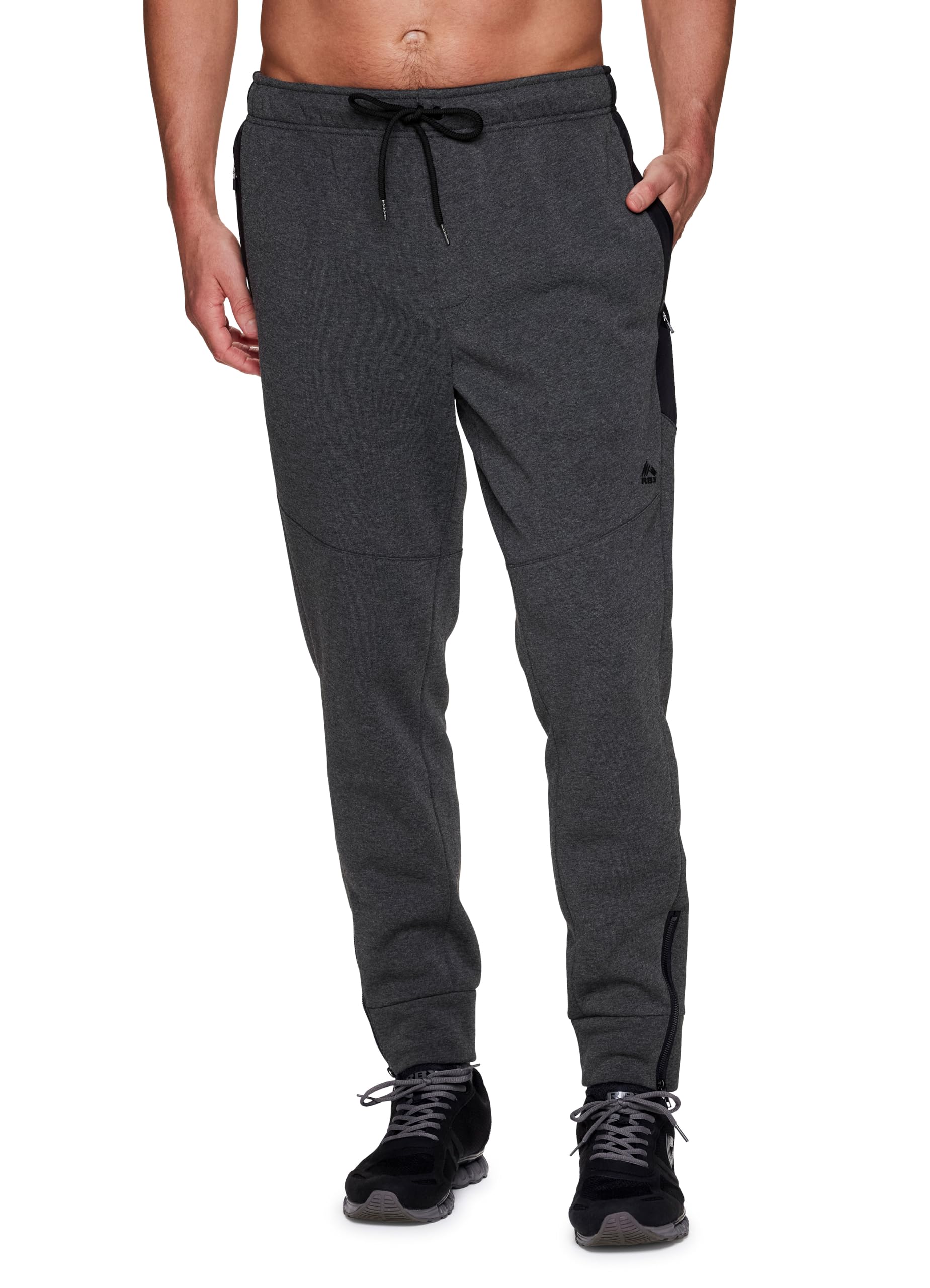 Jogging Pants Rbx Sweatpants Mens RBXFleece Joggers For Men, Men's Fleece  Sweatpants With Bonded Zipper Pockets, Cotton Blend Fleece Jogger Pants
